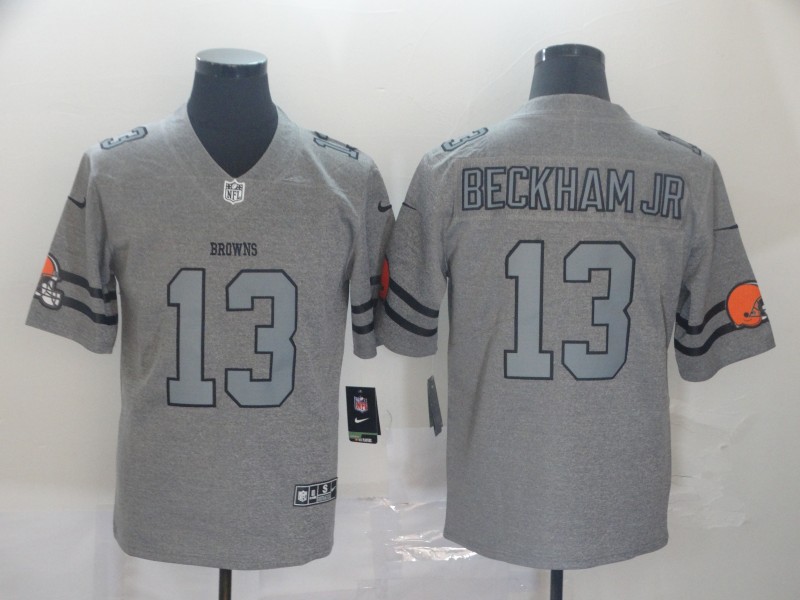 Men's Cleveland Browns Odell Beckham Jr. Gray Jersey